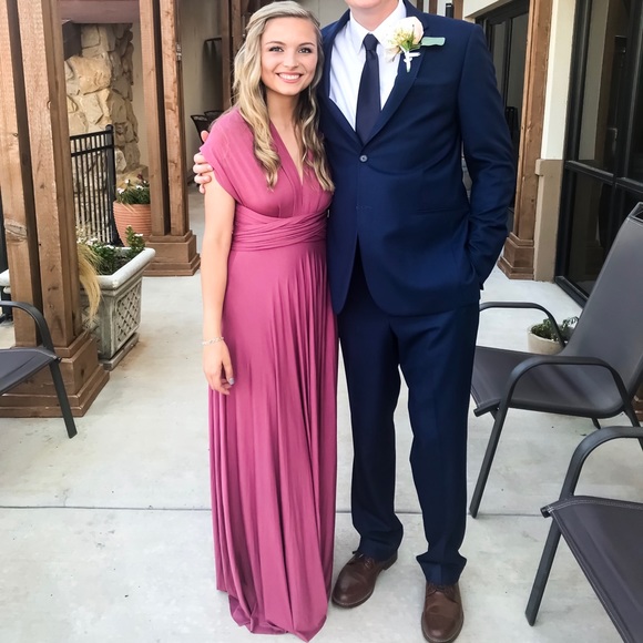 tricks of the trade rusty rose maxi dress